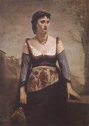 Jean Baptiste Camille  Corot Agostina (mk11) china oil painting reproduction